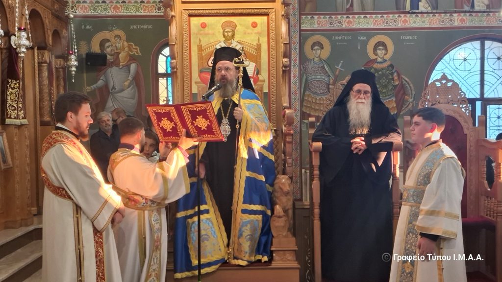 Αντίγραφο της Παναγίας Πορταΐτισσας υποδέχθηκε η Αγία Βαρβάρα Αγρινίου - μια φωτογραφία 12