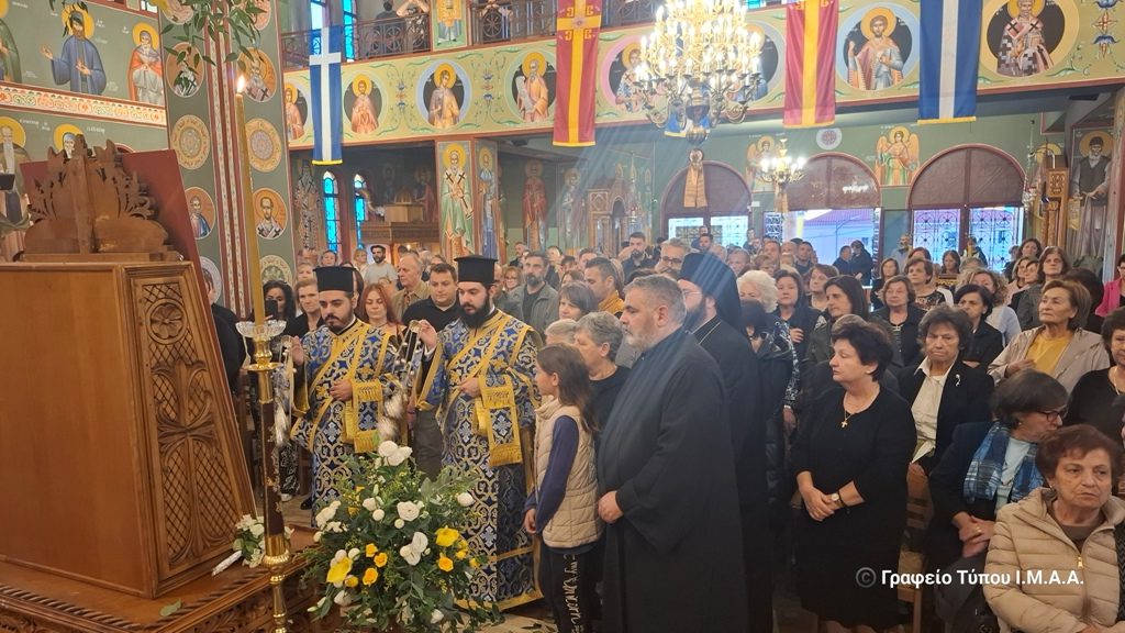 Αντίγραφο της Παναγίας Πορταΐτισσας υποδέχθηκε η Αγία Βαρβάρα Αγρινίου - μια φωτογραφία 14