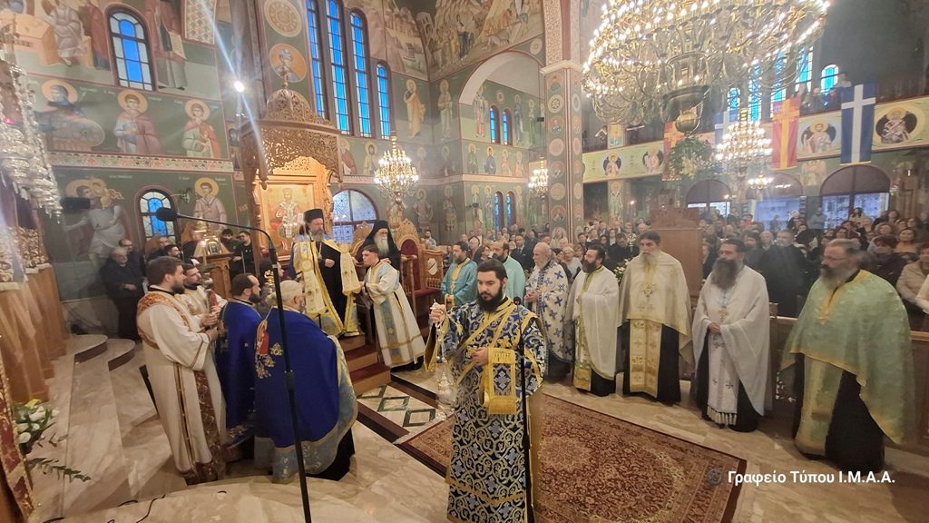 Αντίγραφο της Παναγίας Πορταΐτισσας υποδέχθηκε η Αγία Βαρβάρα Αγρινίου - μια φωτογραφία 17
