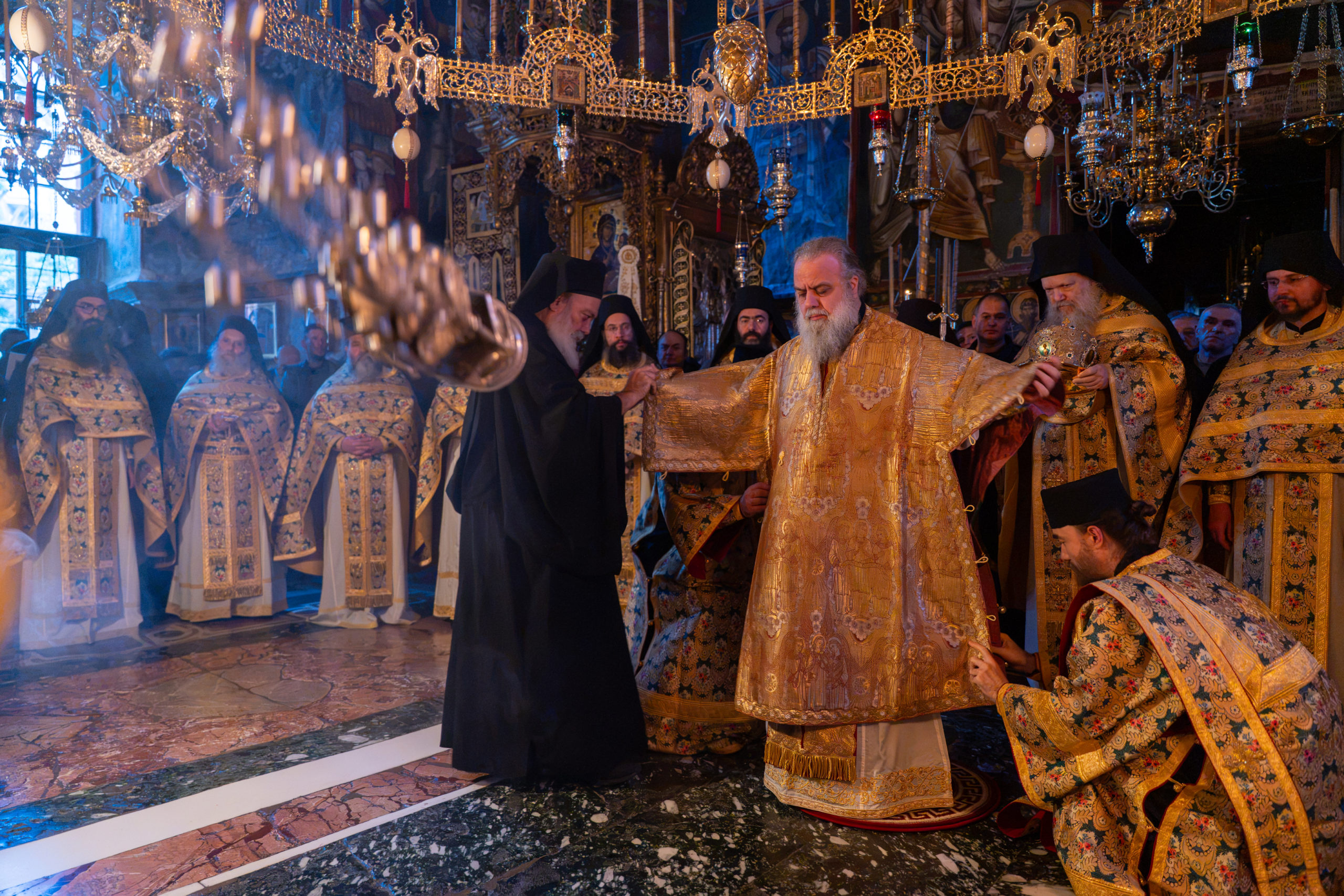 Αγιορείτικη μυσταγωγία στο Βατοπαίδι: Τιμήθηκε ο Όσιος Ευδόκιμος - μια φωτογραφία 7