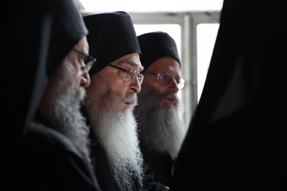 Ο Πατριάρχης Βουλγαρίας ενώπιον της Παναγίας Πορταΐτισσας στο Άγιον Όρος - μια φωτογραφία 1