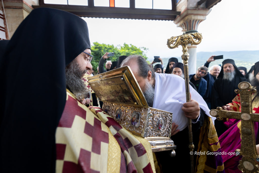 Ο Πατριάρχης Βουλγαρίας Δανιήλ επισκέφθηκε τη Μονή Βατοπαιδίου στο Άγιον Όρος - μια φωτογραφία 9