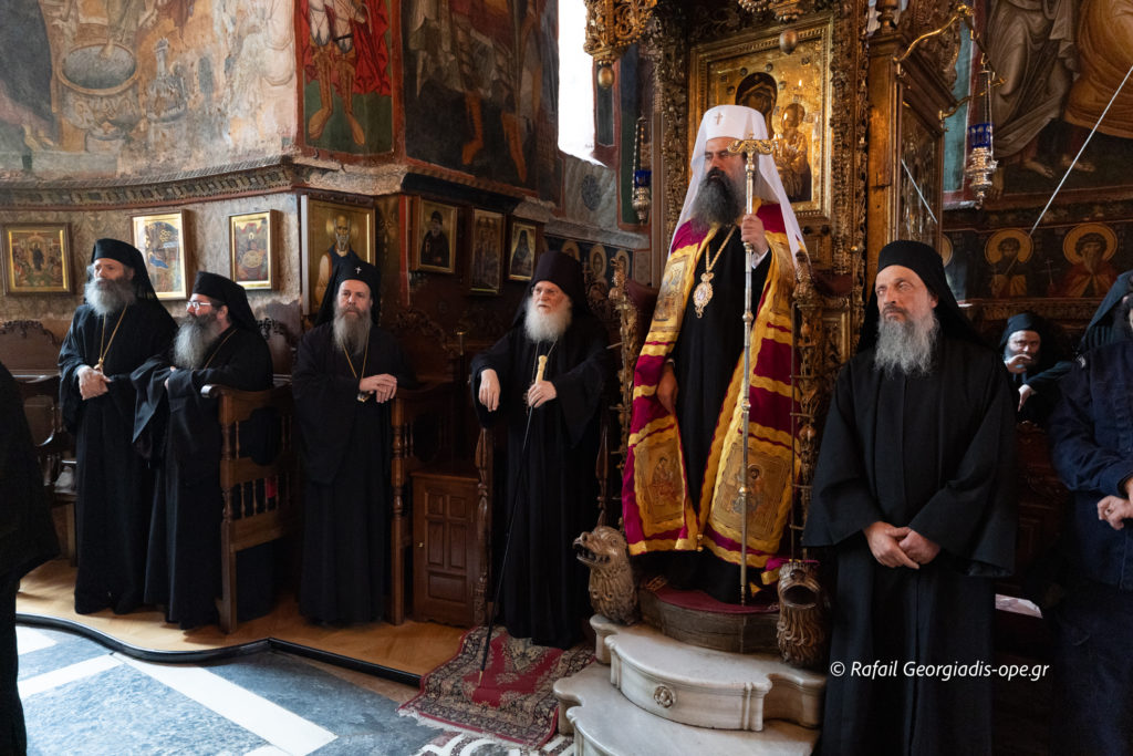 Ο Πατριάρχης Βουλγαρίας Δανιήλ επισκέφθηκε τη Μονή Βατοπαιδίου στο Άγιον Όρος - μια φωτογραφία 12